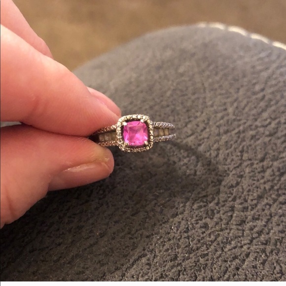 Zales Jewelry - Zales Pink Sapphire Ring Zales Jewelry - Zales Pink Sapphire Ring
